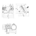 Αλλαντομηχανή Λεπίδα 330mm PALLADIO 330 AUT. TOP SRM-PALLADIO 330 AUT. TOP